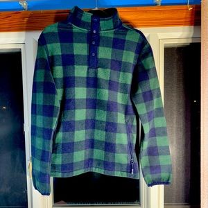 Telluride Green & Navy Blue Polyester Pullover Size:M